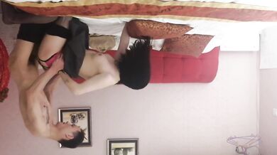 ✨【真实剧情】援交伪娘「黑寡妇」「黑色玫瑰」公寓接客，瞒天过海勾引帅哥操菊花，有成功有翻车，非常搞笑！【第六弹】 (4)